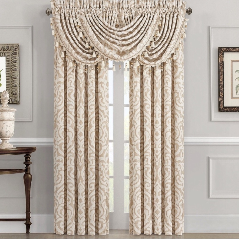 Curtains and a valance